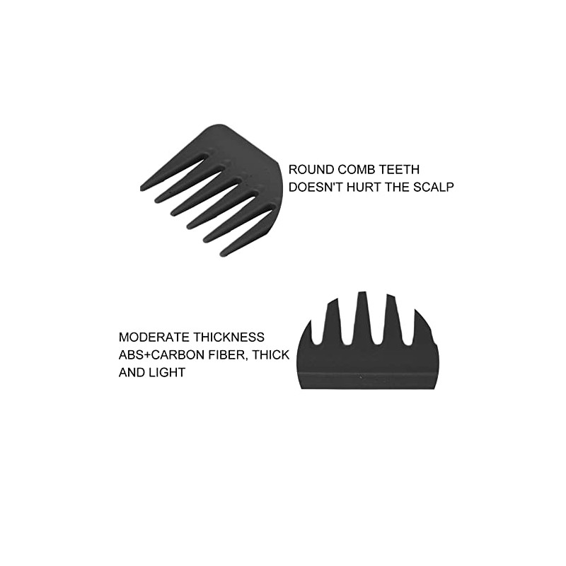 Peine de Dientes Anchos, Cabello Grande Redondeado, Peine Desenredante sin
