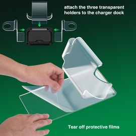 Fast VR Charging Dock for Meta Oculus 3: LED Quest Charging Station for Oculus 2 Aceesories - Light Up Controller Stand with 4 Rechargeable Batteries for Meta Quest 3S