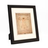 WYNCO 11x14 Rustic Black Ornate Wooden Picture Frame, with Mat