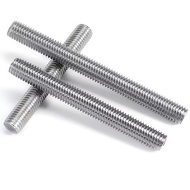 SYDARSYN Threaded Rods 304 Stainless Steel Full Thread Threaded Rod Threaded Bolt M10 x 100 mm (Pack of 2)