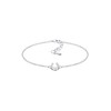 Elli Women's Horseshoe Lucky Charm Bracelet with Zirconia Crystals in