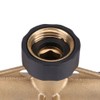 Garden Hose Splitter 4 Way Brass,3/4" Tap Splitter Shut Off