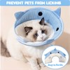 Cat Recovery Collar Lightweight Adjustable Cat Cone Collar After Surgery