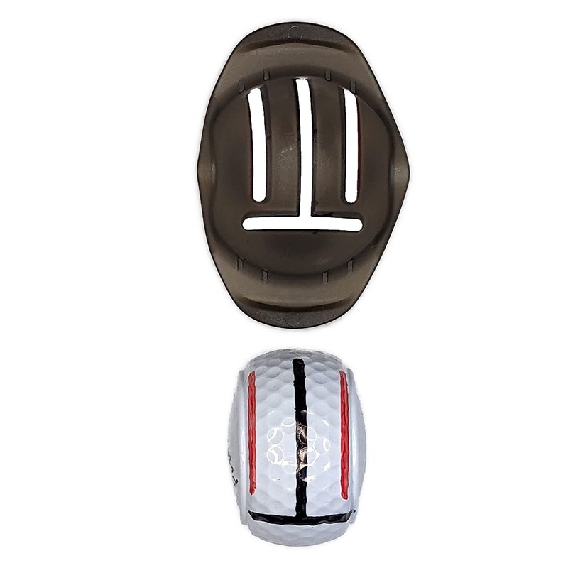 Putt2Win Flat Golf Ball Putting Practice Training Aid with Triple