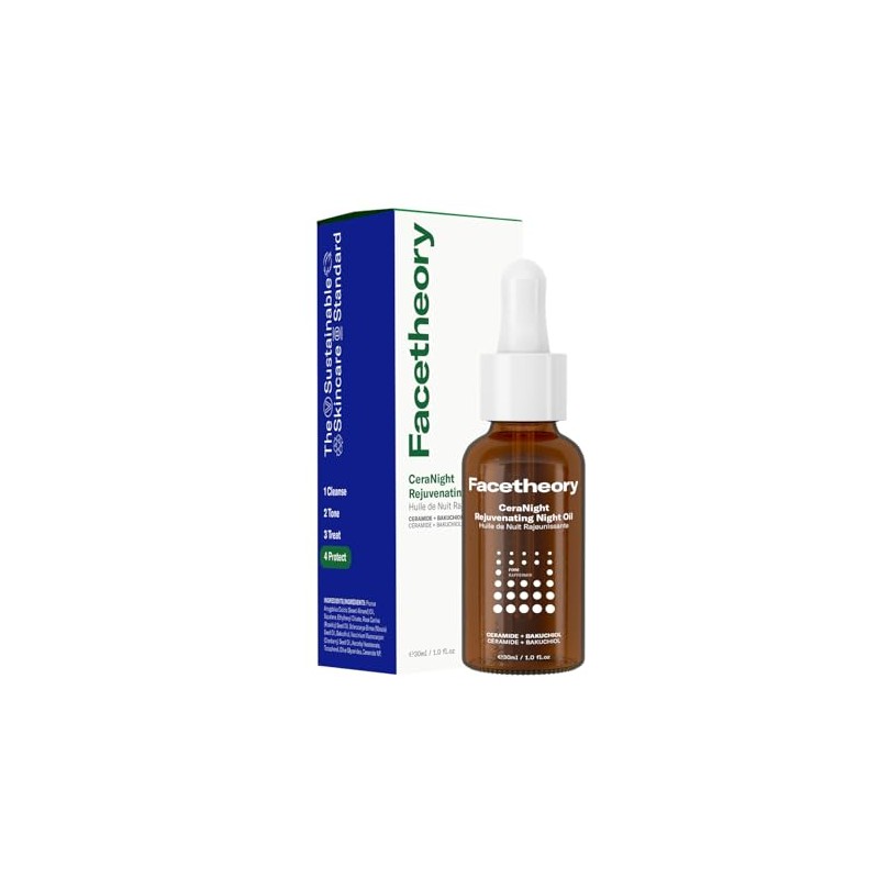 CeraNight Rejuvenating Night Oil with ceramides and bakuchiol