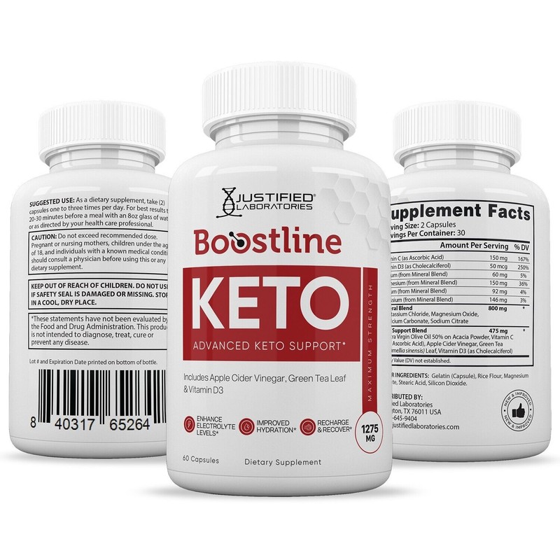 Justified Laboratories Boostline Keto ACV Pills 1275 MG Stronger Than