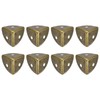 sourcing map 8Pcs Decorative Box Corner Cover, 18mm Metal Edge