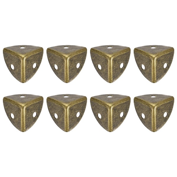 sourcing map 8Pcs Decorative Box Corner Cover, 18mm Metal Edge
