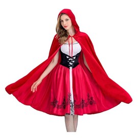 Anraocoss Carnival Red Riding Hood Costume Women's XL