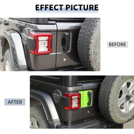 SQQP Tailgate Handle Panel Trim Cover Fit for 2018-2024 Jeep Wrangler JL JLU & Gladiator JT Exterior Accessories(Green)