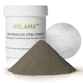 304 Stainless Steel Powder for Cold Casting Sculpture - Premium 350 Mesh for Inlay Work, Casting Powder for Home Office Decor - 1lb Enhanced Packaging (Corrosion Resistance) (Silver Gray-350 Mesh)