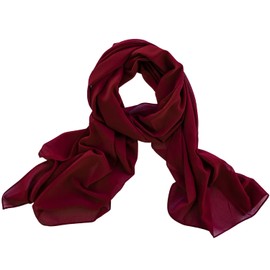 Dolce Abbraccio Women's Scarf Stola Scarf Chiffon Scarf for Spring Summer All Year Round - bordeaux