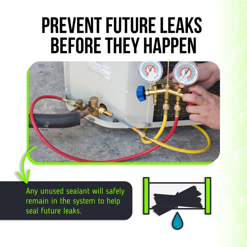 Leak Saver Direct Inject Small System with UV Dye -