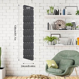 KLEHOPE Baseball Cap Holder, Cap Holder Wall, Single Row, Foldable, with 7 Pockets, Organiser Storage for Hat Holder, for Baseball Caps for Men and Women Hats