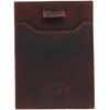CTM Men's RFID Leather Front Pocket Card Sleeve Wallet, Brown