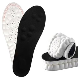 Suelas tipo nube para hombres y mujeres, plantillas para hombres y mujeres, insertos de zapatos cortables, antifatiga, absorción de golpes, alivio del