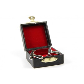 Miniblings Cufflinks Buttons Hammer + Hammer Carpenter Craftsman Box