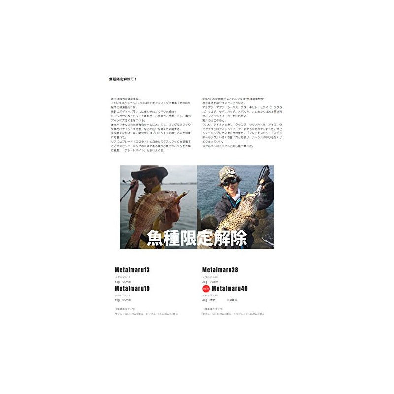 BREADEN Metal Jig Metalmaru19 Single 08 Red Frame.