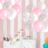 24pcs Latex Bow Balloons, 3 Styles Pink Bow Balloons Bow