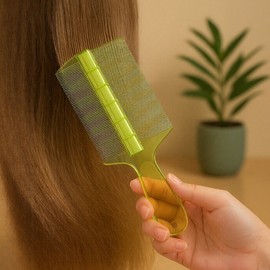 Fine-Tooth Bamboo Hair Detangling Brush Scalp Massage Brush 11ea