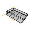 KUAFU Rear Cargo Basket Universal ATV UTV Black Steel Storage