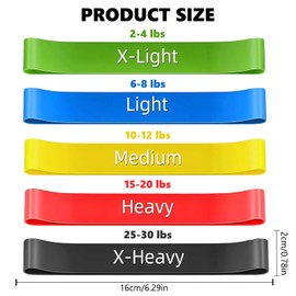 5 Pcs Latex Toe Stretch Bands with Storage Bag, Hallux Valgus Exercise Resistance Straps for Pilates Yoga, Bunion Relief Big Toe Alignment, Home Fitness Workouts