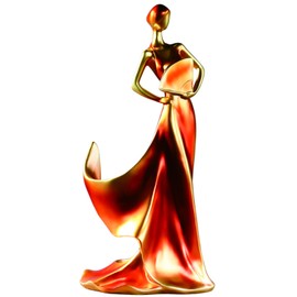 iStarcas Wine Rack, Beauty Lady Wine Bottle Holder, Countertop Wine Holder Stand, Decorative Wine Racks for Kitchen Home Bar Tabletop Decor