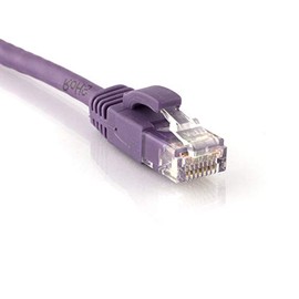Networx® RJ45 Cat 6 Ethernet Patch Cable 5 Foot Purple Booted UTP for PC, TV, Tablet, Gaming, Routers, and Printers, High Speed 10Gbps, Gold Plated, Indoor/Outdoor Use