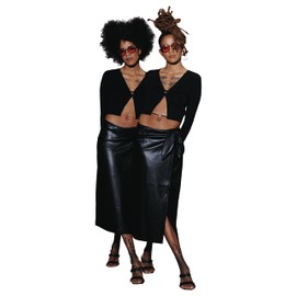 Coco and Breezy Cornell Round Sunglasses, 101/Gold/Invigorating Red, 47mm, 22mm, 145mm