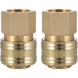 Poppstar 2x Quick Coupling Compressed Air NW 7.2 with 3/8 Inch Internal Thread for Compressed Air Connection