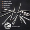 Rustark 110Pcs 6 Sizes 304 Stainless Steel Cotter Pin Clip