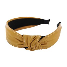 axy HR27b Fabric Headband with Knots, Beautiful Vintage Headband, Hair Jewellery, imitation leather