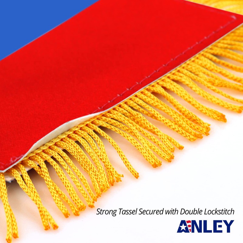 Anley 4 X 6 Inch Colombia Fringy Window Hanging Flag