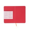 Fabriano Ispira Soft-Cover Notebook, 3.5" x 5.5", Dotted, Red