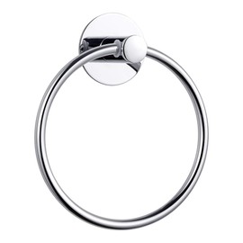 GERUIKE Adhesive Towel Ring Self Adhesive Hand Towel Ring Stainless Steel Rustproof Bathroom Towel Holder Wall Mount