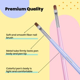 Beetles Nail Brush Set, Professional Brush for Gel Nails, Nail Art Liner Gel Brush for Salon at Home DIY Manicure