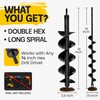 Sproot Garden Auger Drill Bit for Planting 2 Pack 1.6x16