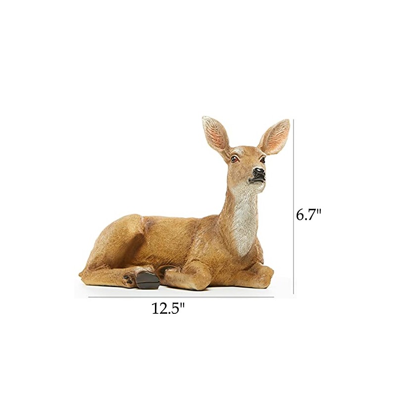 JHVYF Adorable Deer Statue Decor for Garden Yard Buck &