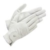 LeMieux Unisex Classic Riding Gloves in White - Synthetic Leather