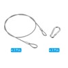 PATIKIL Stainless Steel Safety Cable 39"/100cm, 2Pcs 4mm Security Wire