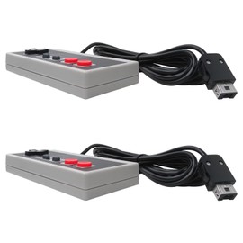 GRABOTE New 2 Pack Plug & Play Black Controller for NES Classic Edition/Mini w/ 10ft Cable