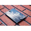 Badgemaster Modern Anthracite House Number Sign Plaque Stainless Steel Standoffs