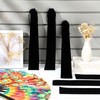 Windyun 12 Pcs Large Velvet Folding Hand Fan Bag with