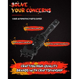 cciyu Combination Switch 93410-1U110 93410-1U111 Turn Signal Switch Headlamp Switch Fit 2011-2012 for Hyundai Elantra, 2011-2014 for Hyundai Sonata, 2012-2014 for Hyundai Veloster