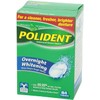 Polident Overnight Whitening Antibacterial Denture Cleanser Effervescent Tablets, 84 count