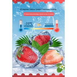 Freeze dried strawberry slices, sweet and sour, delicious, healthy and nutritious, enjoy the deliciousness and nutrition of fresh strawberries anytime, anywhere, 100% natural freeze-dried snacks (Strawberry Slices 7 oz/200g))
