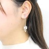 Jewelry Shop M e0050 Simple Women's Ring, Chain, Pearl, White,