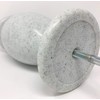 OPTIMUM Memorial Cemetery Flower Vase - Plastic (White Granite) with