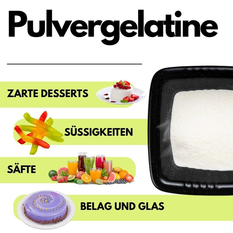 SaporePuro Food Grade Gelatin Powder 50g - Gelling Agent of