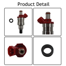 Waltyotur - 4 inyectores de combustible G609-13-250 de repuesto para Mazda B2600 MPV 2.6L
